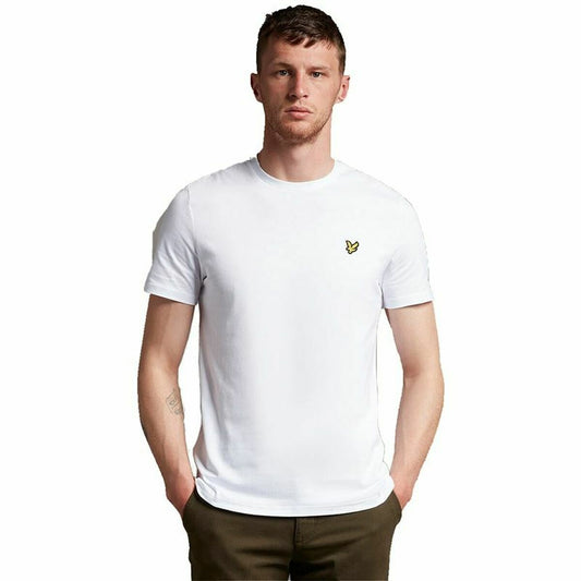 Men’s Short Sleeve T-Shirt Lyle & Scott V1-Plain White Men