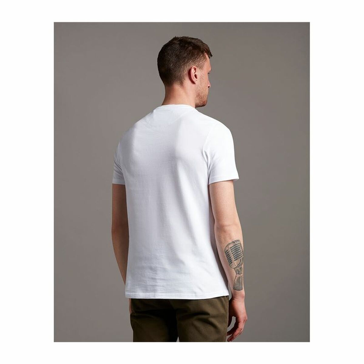 T-shirt à manches courtes homme Lyle & Scott V1-Plain Blanc Homme