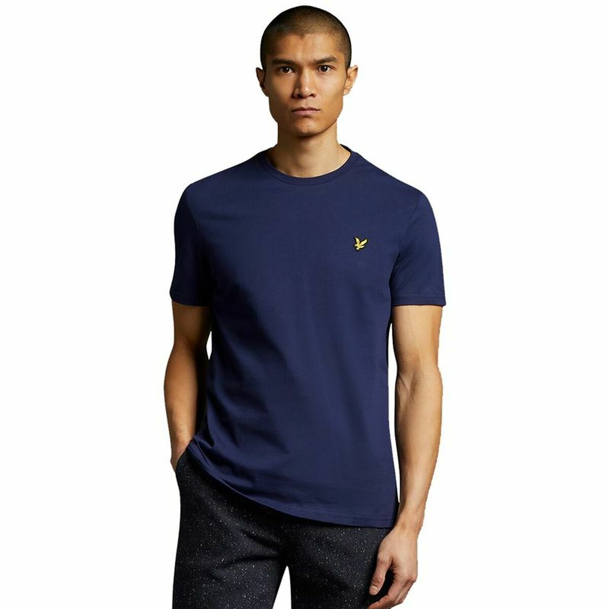 T-shirt à manches courtes homme Lyle & Scott V1-Plain  Blue marine Homme