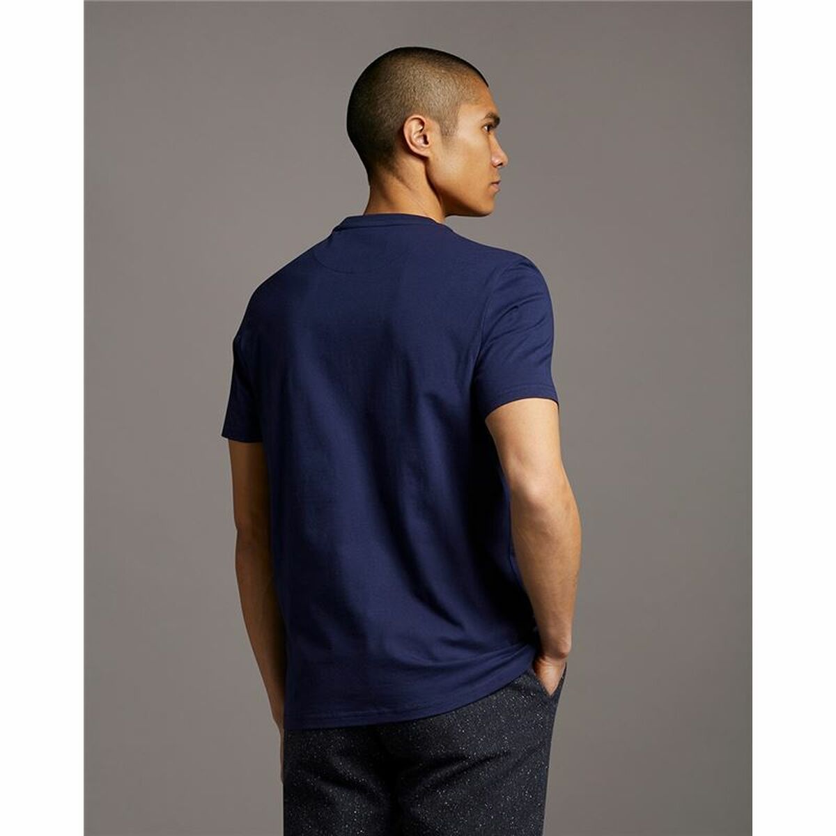 T-shirt à manches courtes homme Lyle & Scott V1-Plain  Blue marine Homme