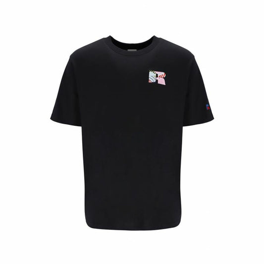 T shirt à manches courtes Russell Athletic Emt E36221 Noir Homme