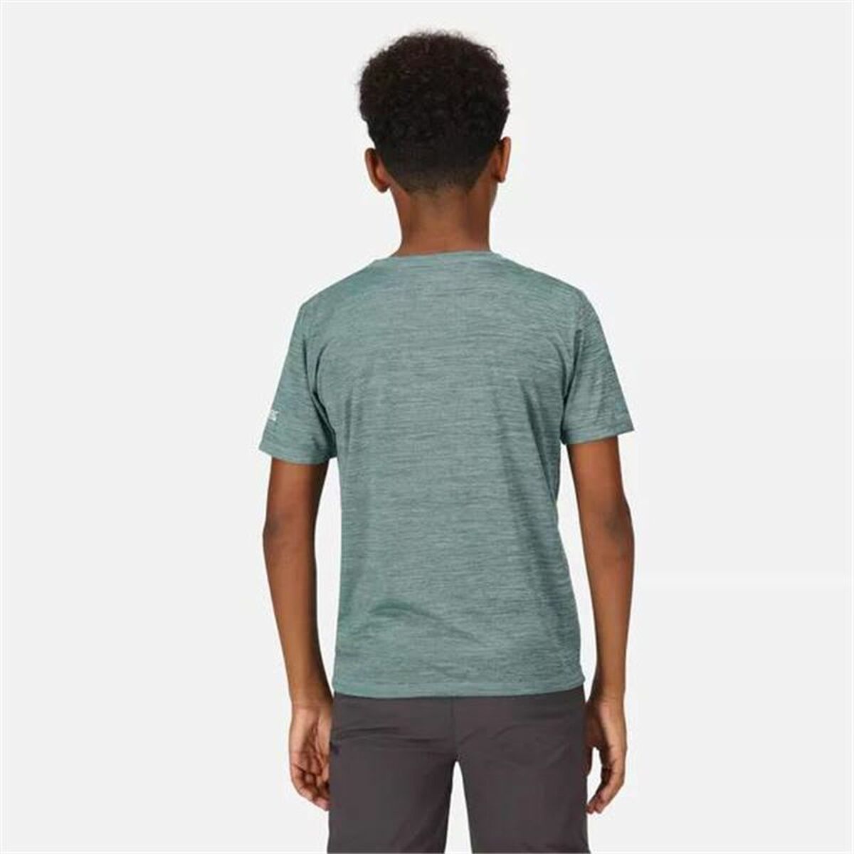 Jungen Kurzarm-T-Shirt Regatta Alvarado VII Ivymossmarl Blau