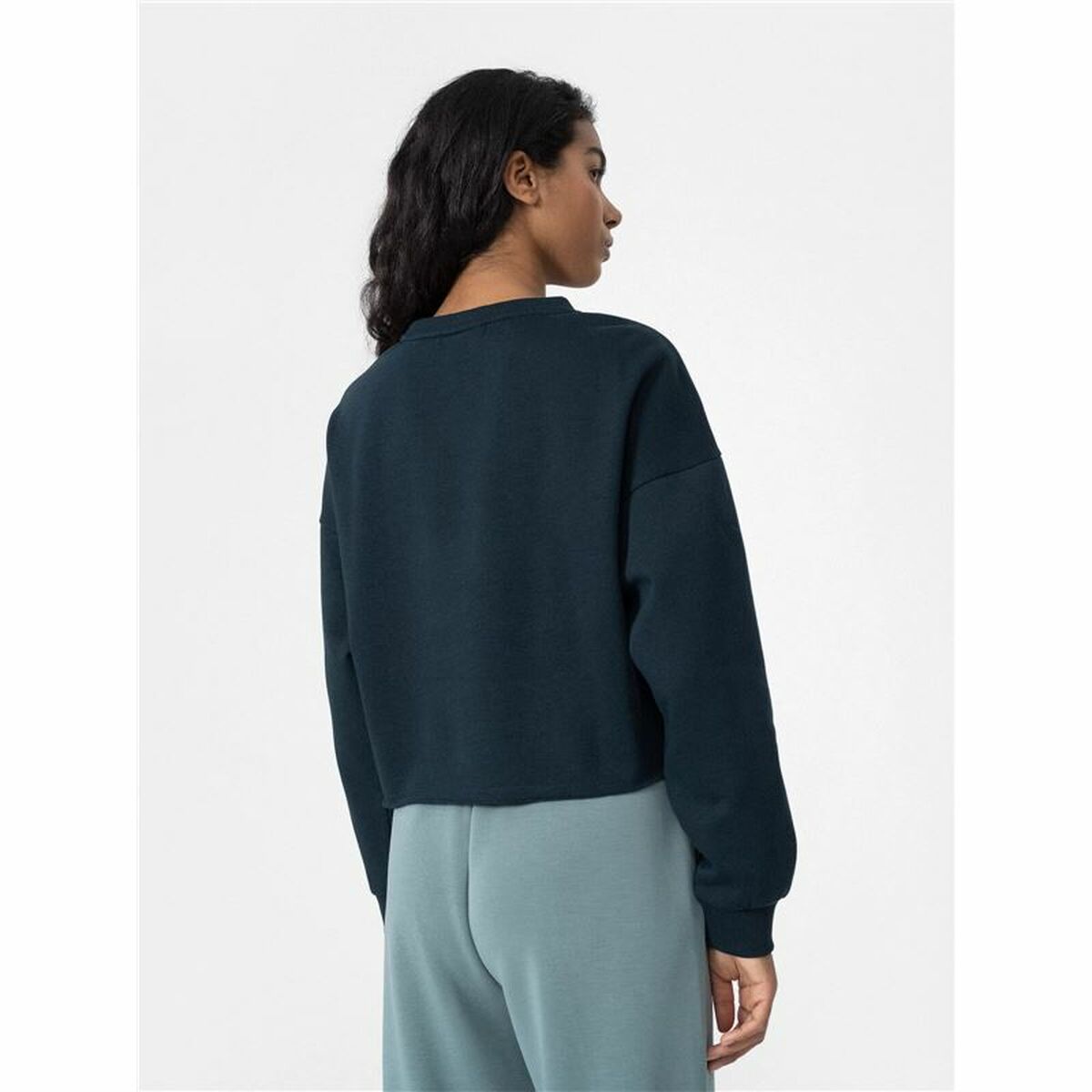 Damen Sweater ohne Kapuze 4F Schwarz