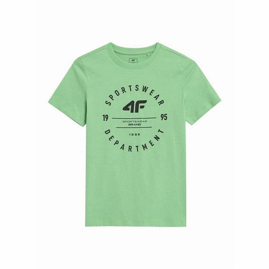 Children’s Short Sleeve T-Shirt 4F M294  Canary Green