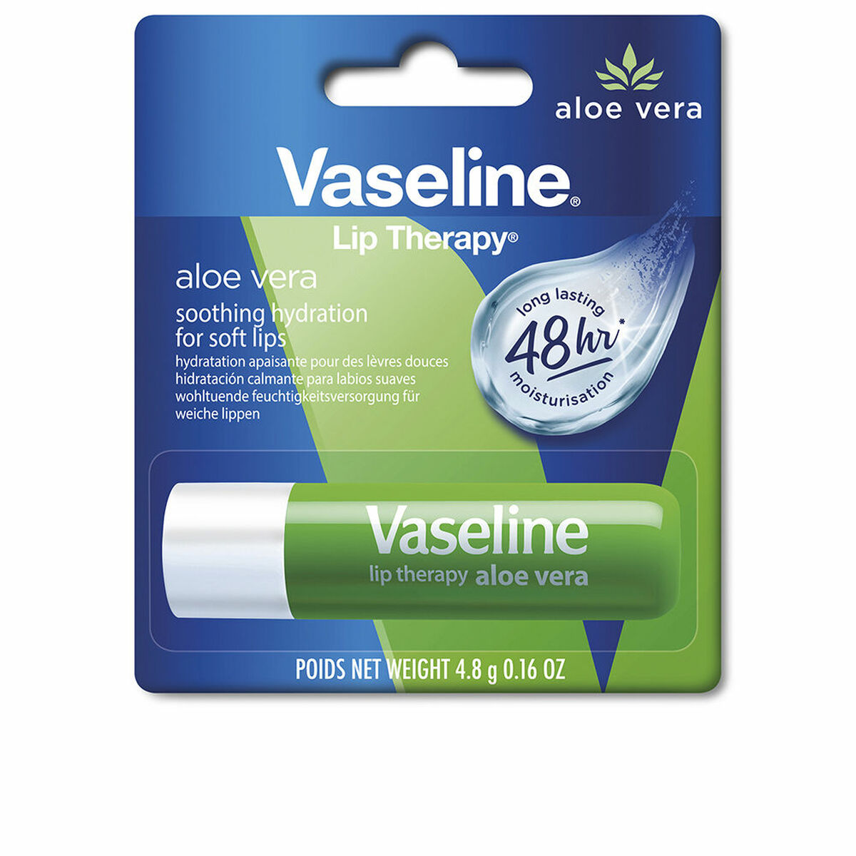 Feuchtigkeitsspendender Lippenbalsam Vaseline Lip Therapy 4,8 g Beruhigend Aloe Vera