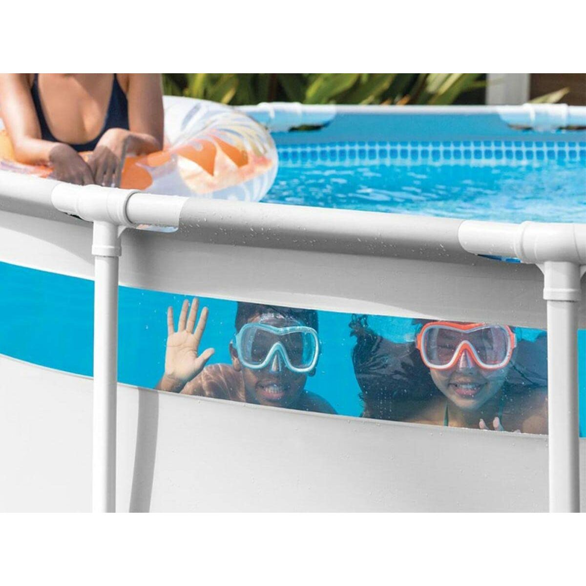 Detachable Pool Colorbaby Clearview Prism Frame 488 x 122 cm