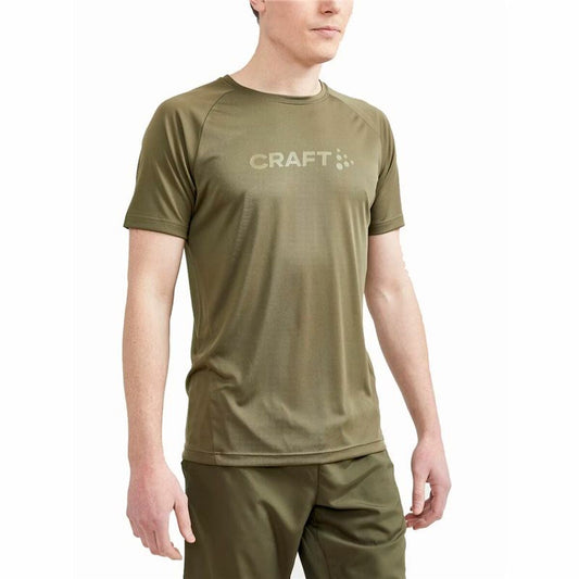 Kurzarm-T-Shirt Craft Core Essence Logo grün