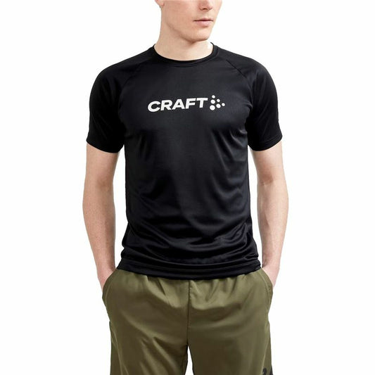 Kurzarm-T-Shirt Craft Core Essence Logo Schwarz