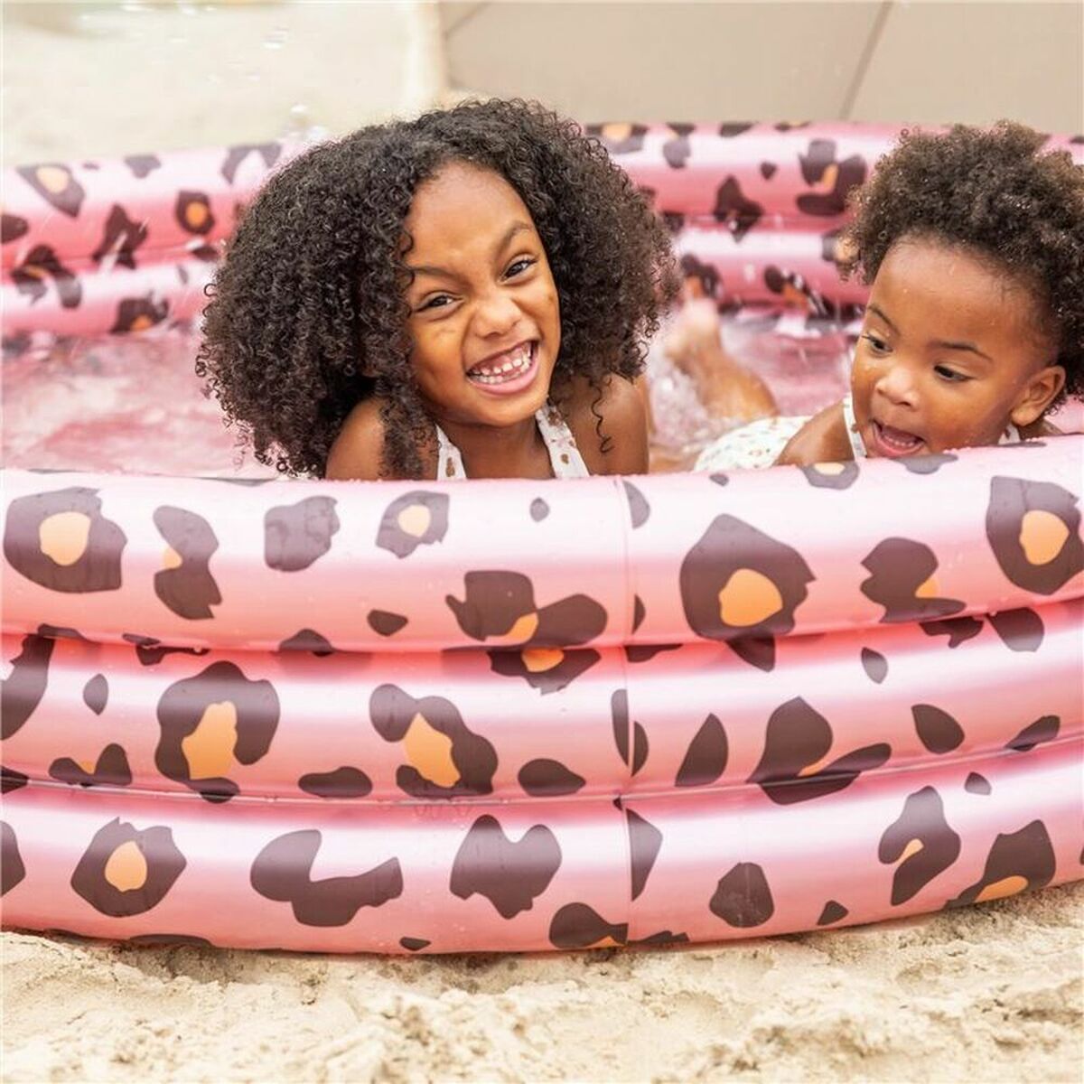 Inflatable pool Swim Essentials Leopard Light Pink Ø 150 cm