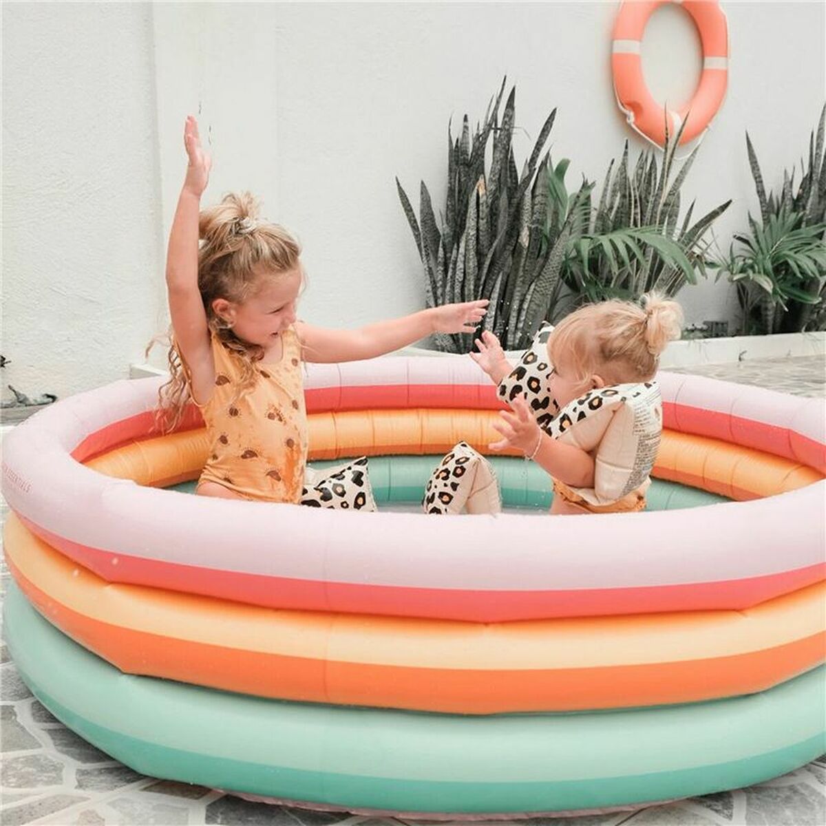 Inflatable pool Swim Essentials Rainbow  Pink