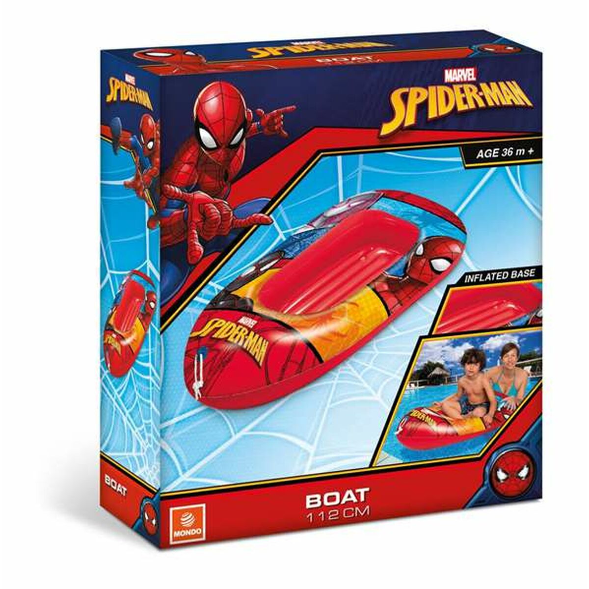 Bateau gonflable Spider-Man 112 cm