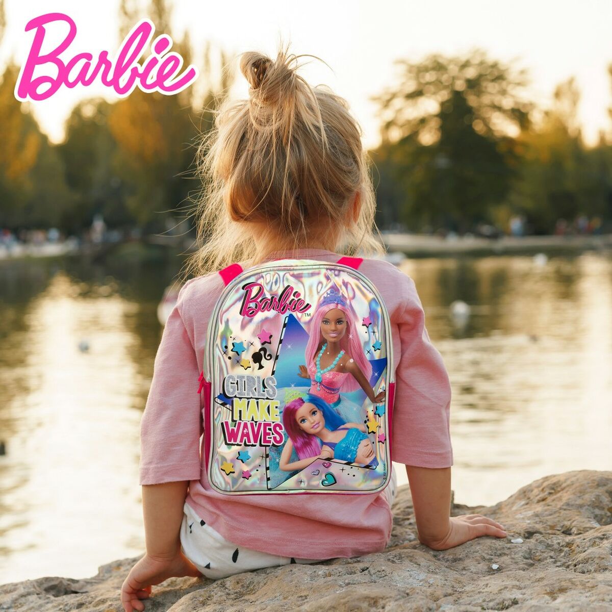 Jeu Créatif de Pâte à modeler Barbie Fashion Sac à dos 14 Pièces 600 g