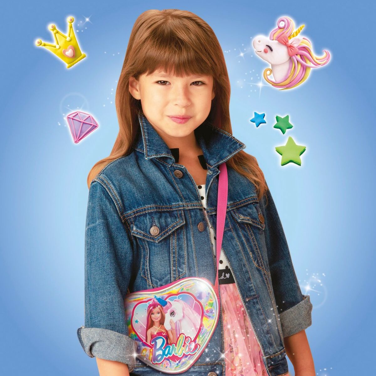 Jeu Créatif de Pâte à modeler Barbie Fashion Sac 8 Pièces 300 g