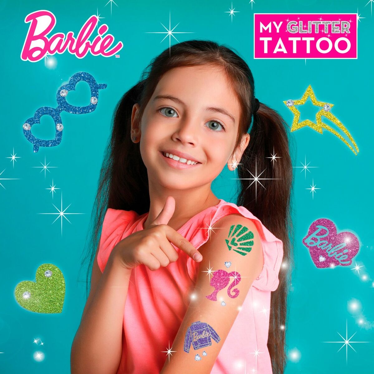 Temporäre Tatoos Barbie My Glitter Tattoo Glitzernd 20 Stücke