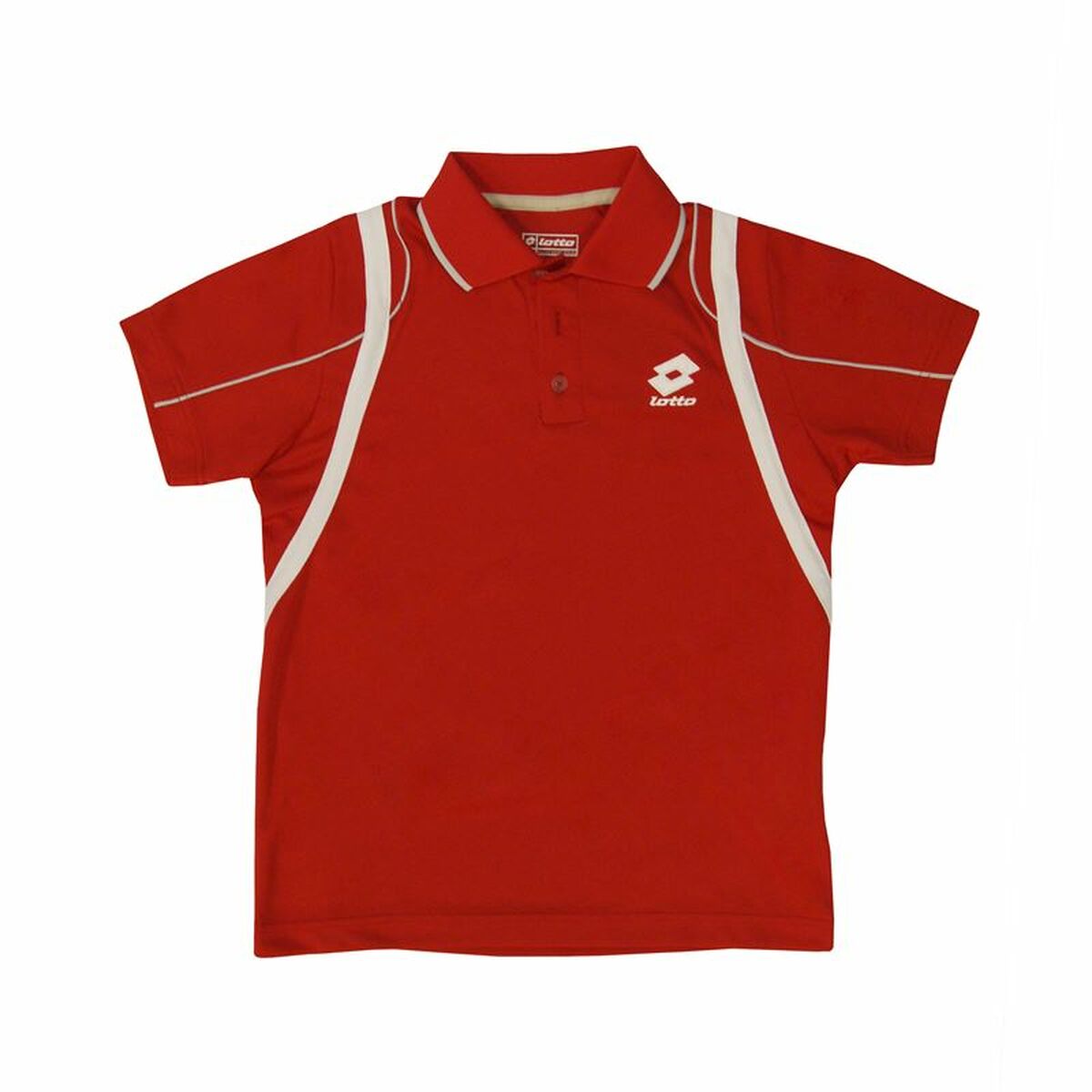 Jungen Kurzarm-Poloshirt Lotto Attack PL Rot