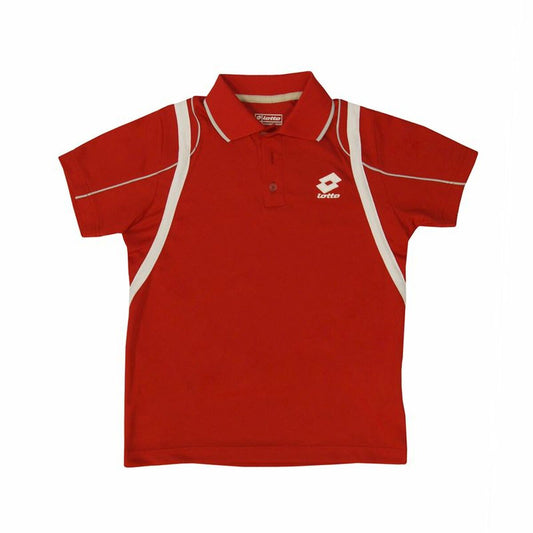 Children’s Short Sleeve Polo Shirt Lotto Attack PL Red