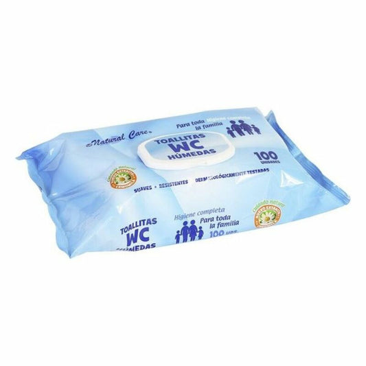 Moist Wipes WC Natural Care (100 uds)
