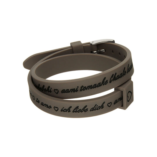 Ladies' Bracelet il mezzometro I LOVE YOU SILVER - BRACCIALE IN SILICONE/SILICONE BRACELET