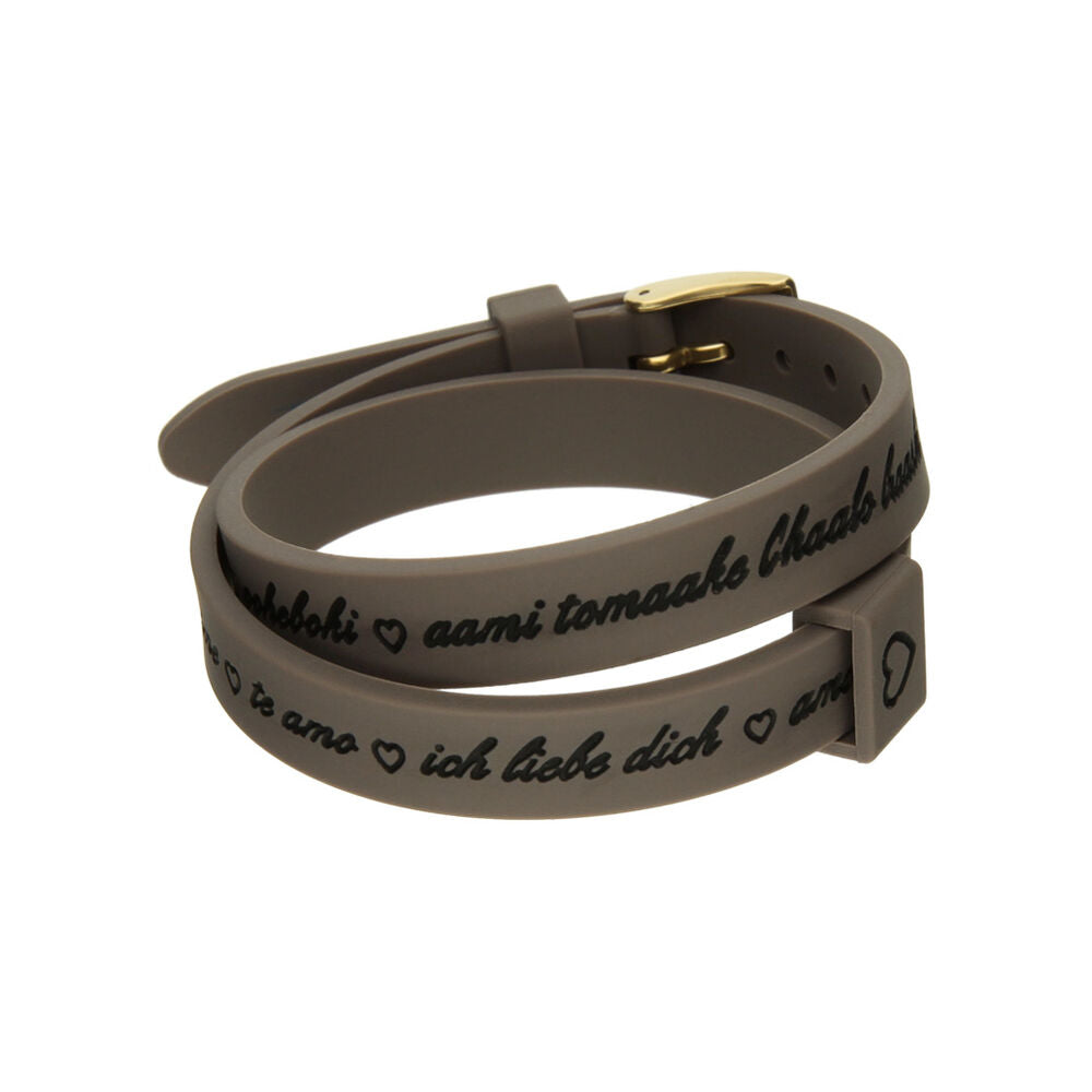 Ladies' Bracelet il mezzometro I LOVE YOU GOLD - BRACCIALE IN SILICONE/SILICONE BRACELET