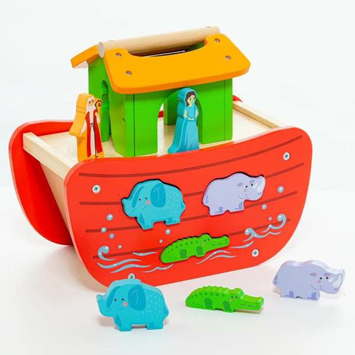 Playset Moltó Noah's ark Bois 17 Pièces