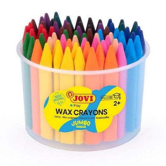 Crayons gras de couleur Jovi Jumbo Easy Grip 72 Pièces Multicouleur