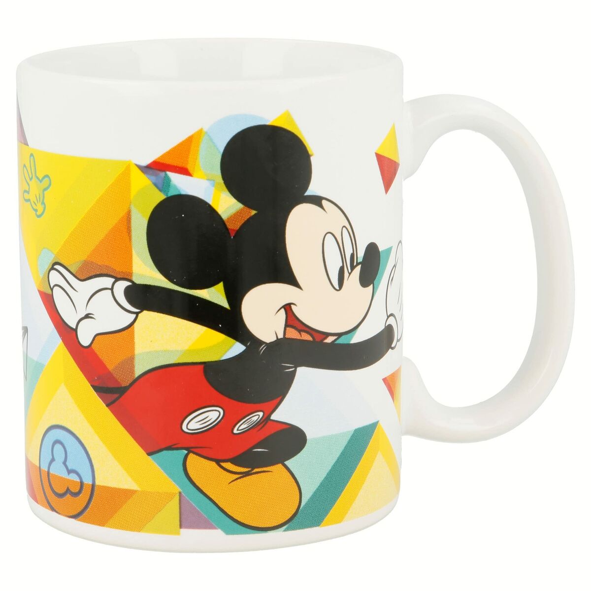 Mug Mickey Mouse Happy smiles Ceramic Red Blue (350 ml)