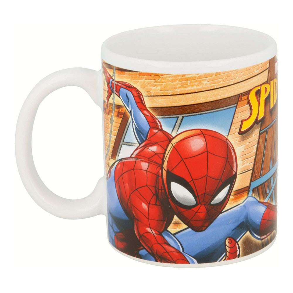 Tasse mug Spider-Man Great power Bleu Rouge Céramique 350 ml