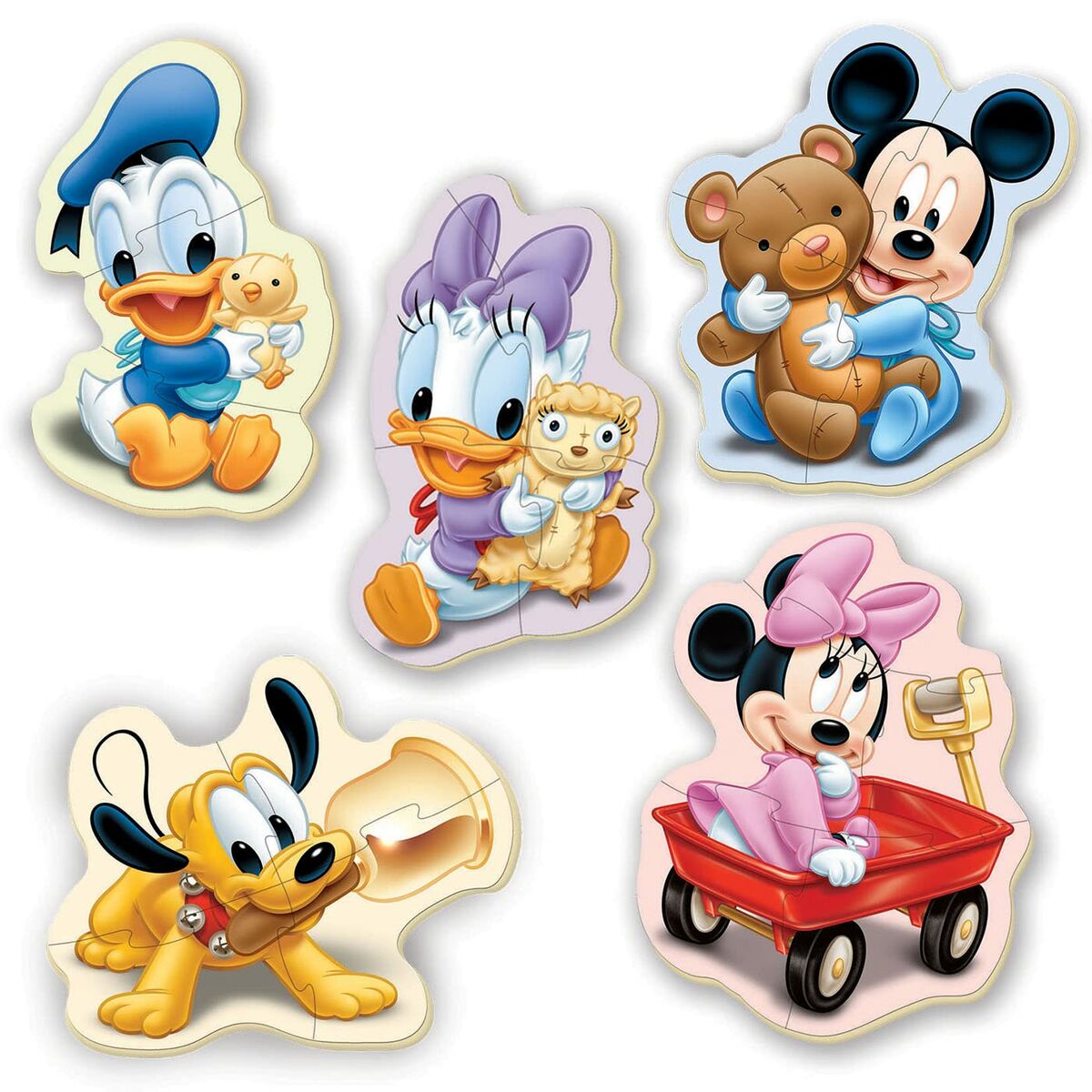 Set mit 5 Puzzeln   Mickey Mouse          