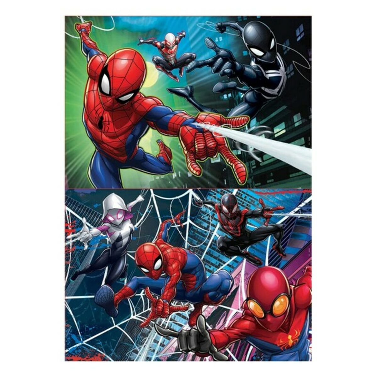 Set mit 2 Puzzeln   Spider-Man Hero         100 Stücke 40 x 28 cm  