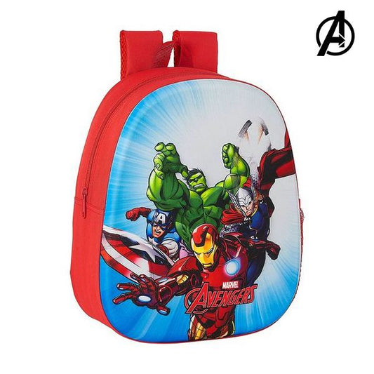Kinderrucksack 3D The Avengers Rot