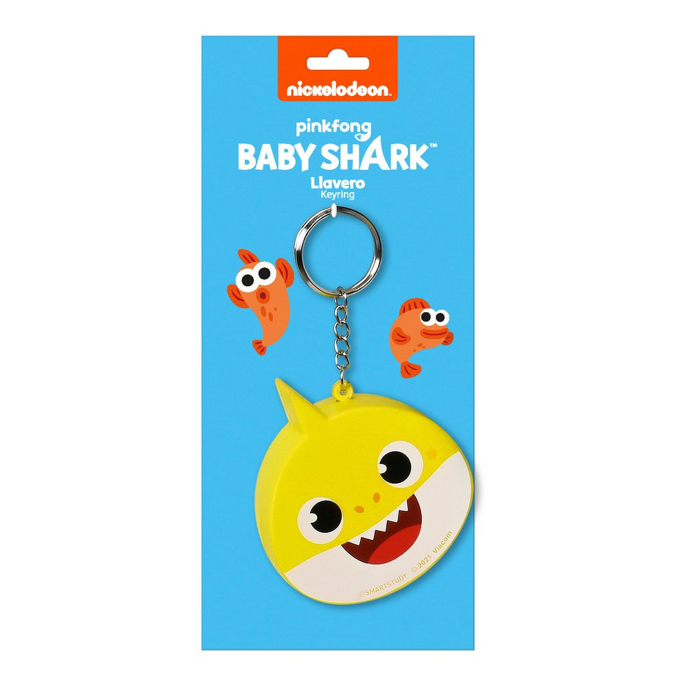 Keychain Baby Shark Beach day Yellow Light Blue