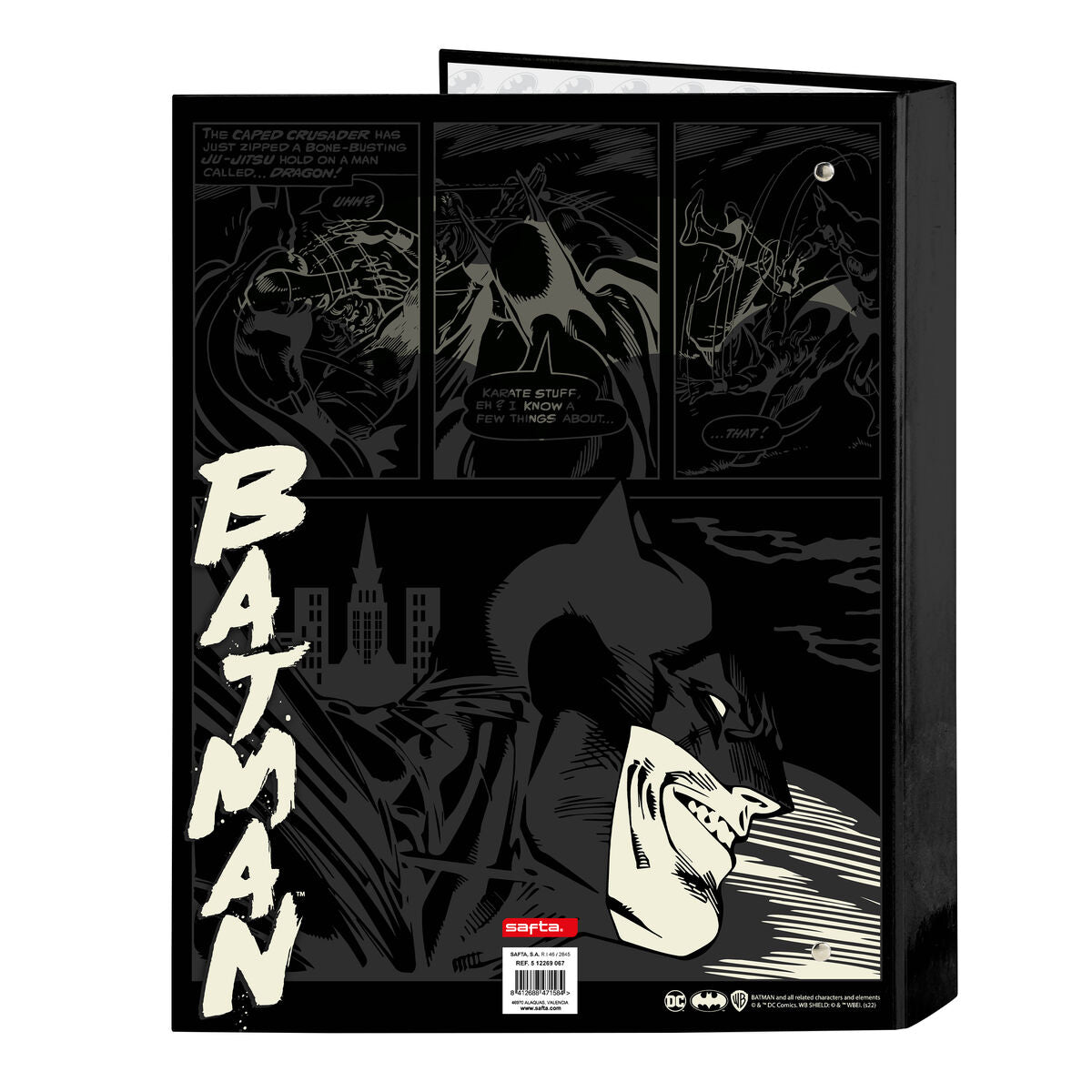 Ring binder Batman Hero Black A4 (26.5 x 33 x 4 cm)