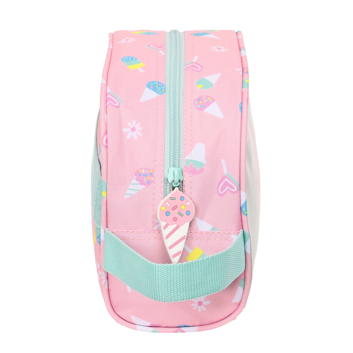 School Toilet Bag Peppa Pig Ice cream Pink Mint 26 x 16 x 9 cm