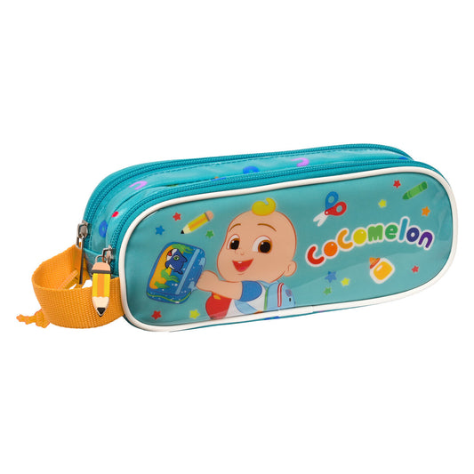 Double Carry-all CoComelon Back to class Light Blue (21 x 8 x 6 cm)