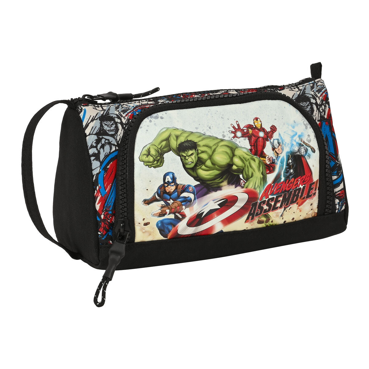 School Case with Accessories The Avengers Forever Multicolour 20 x 11 x 8.5 cm (32 Pieces)