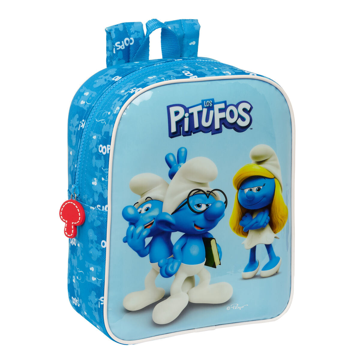 Kinderrucksack Los Pitufos Blau 22 x 27 x 10 cm