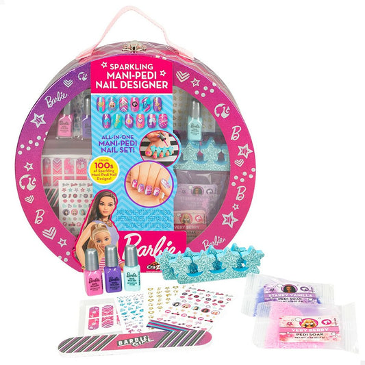 Manicure and pedicure sets Barbie Sparkling 25,5 x 25 x 5 cm Case