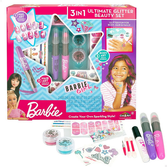 Ensemble de Beauté Barbie Sparkling 2 x 13 x 2 cm 3-en-1