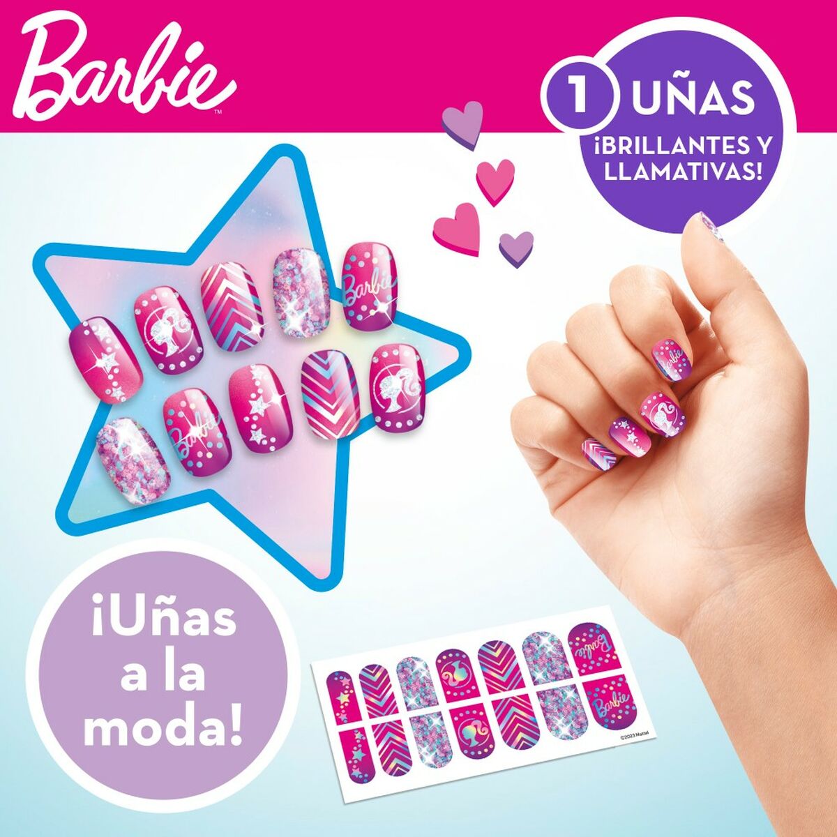 Ensemble de Beauté Barbie Sparkling 2 x 13 x 2 cm 3-en-1