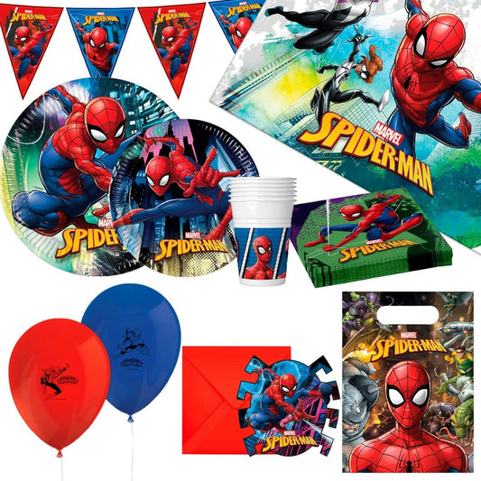 Set d'articles de fête Spider-Man 66 Pièces