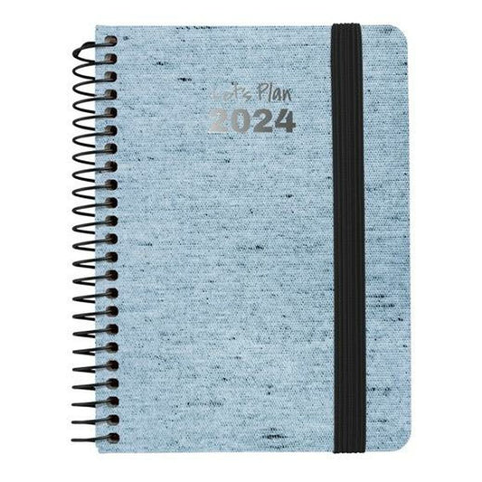 Diary Grafoplas Ecojeans 2024 Blue A6 10 x 15 cm