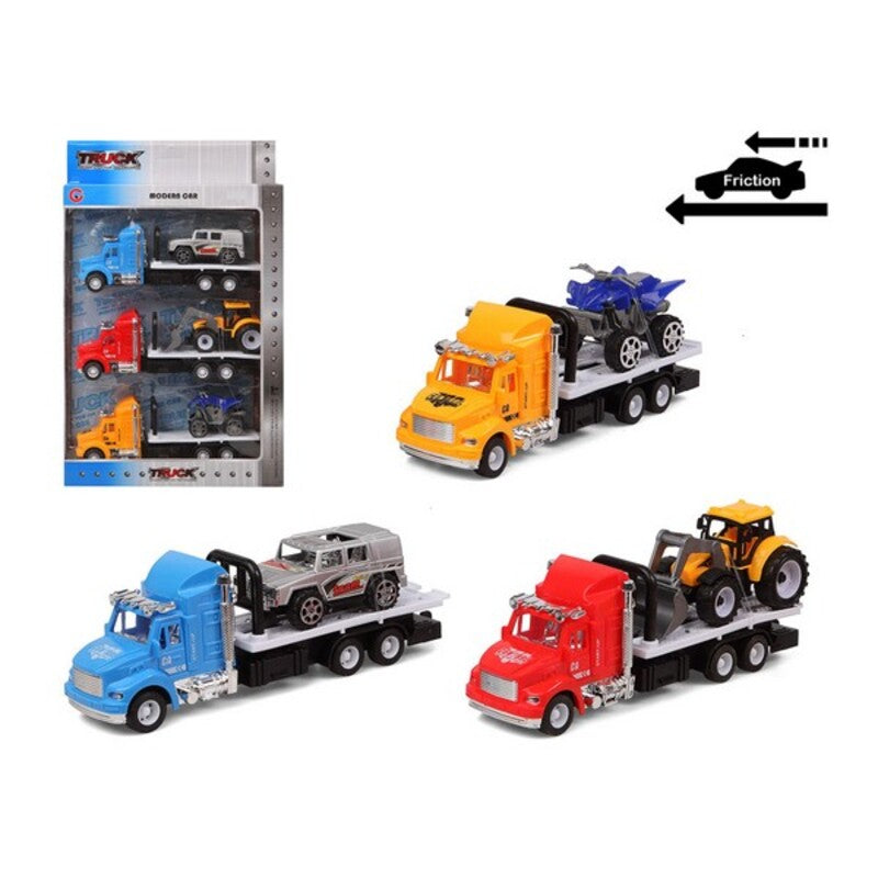 Truck Carrier and Friction Cars 119299 (6 uds) 37 x 23 cm