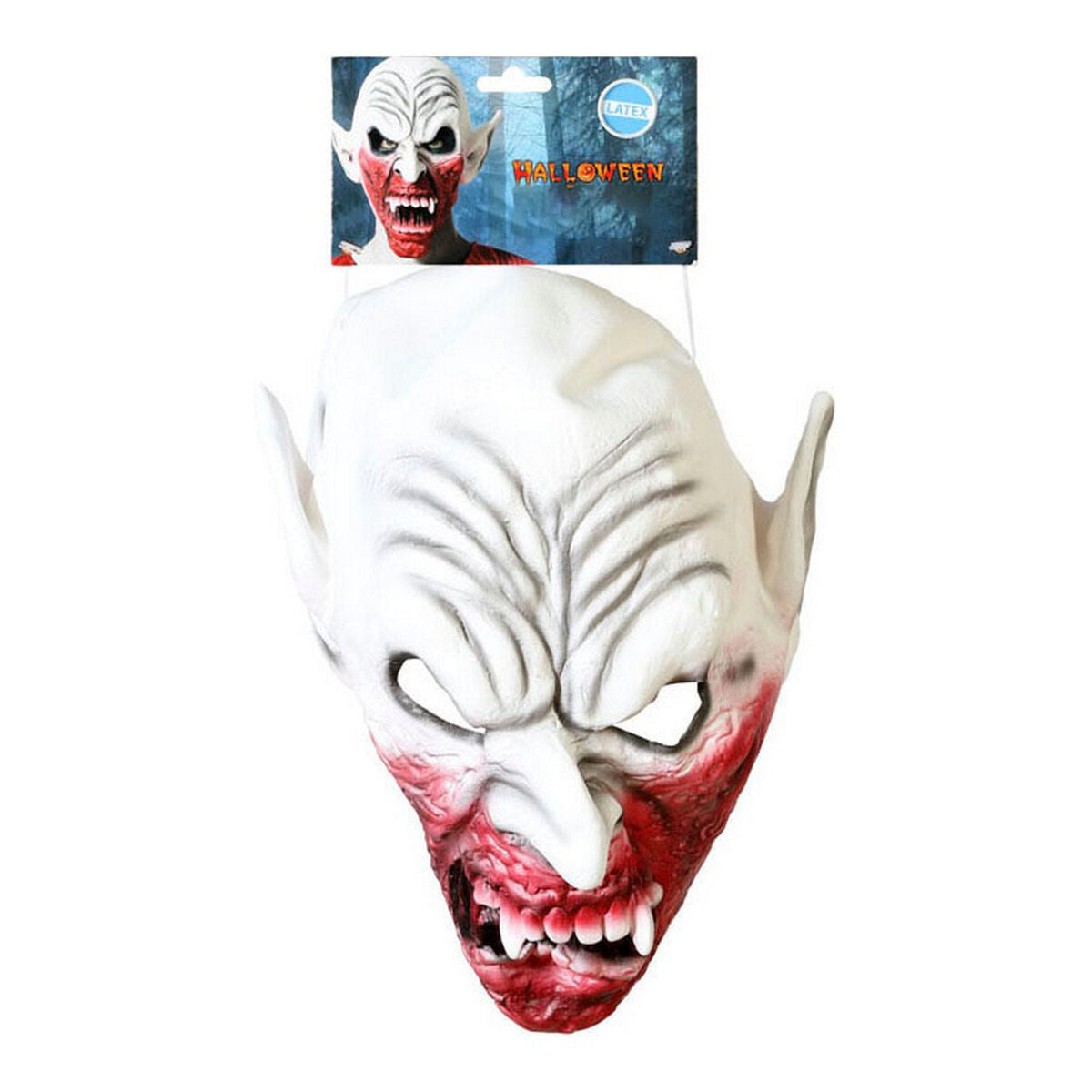 Maske Halloween Monster Weiß
