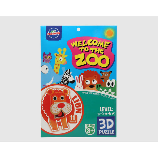 Puzzle 3D Zoo 27 x 18 cm 11 Pièces Lion