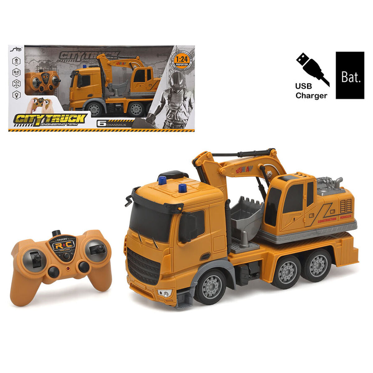 Radio-controlled Digger City Truck 1:24