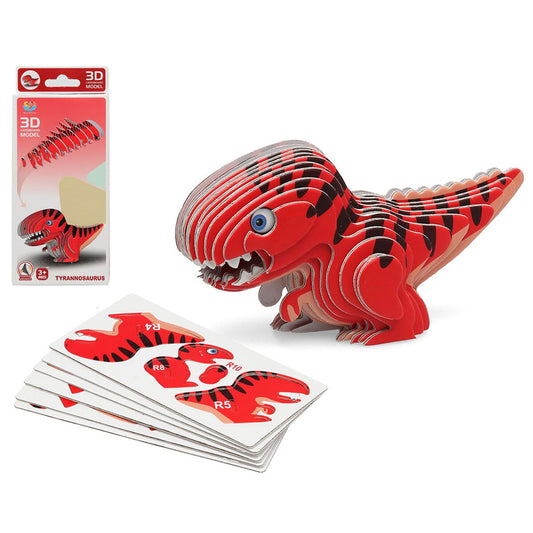 Puzzle 3D Dino 18 x 8 cm Rouge