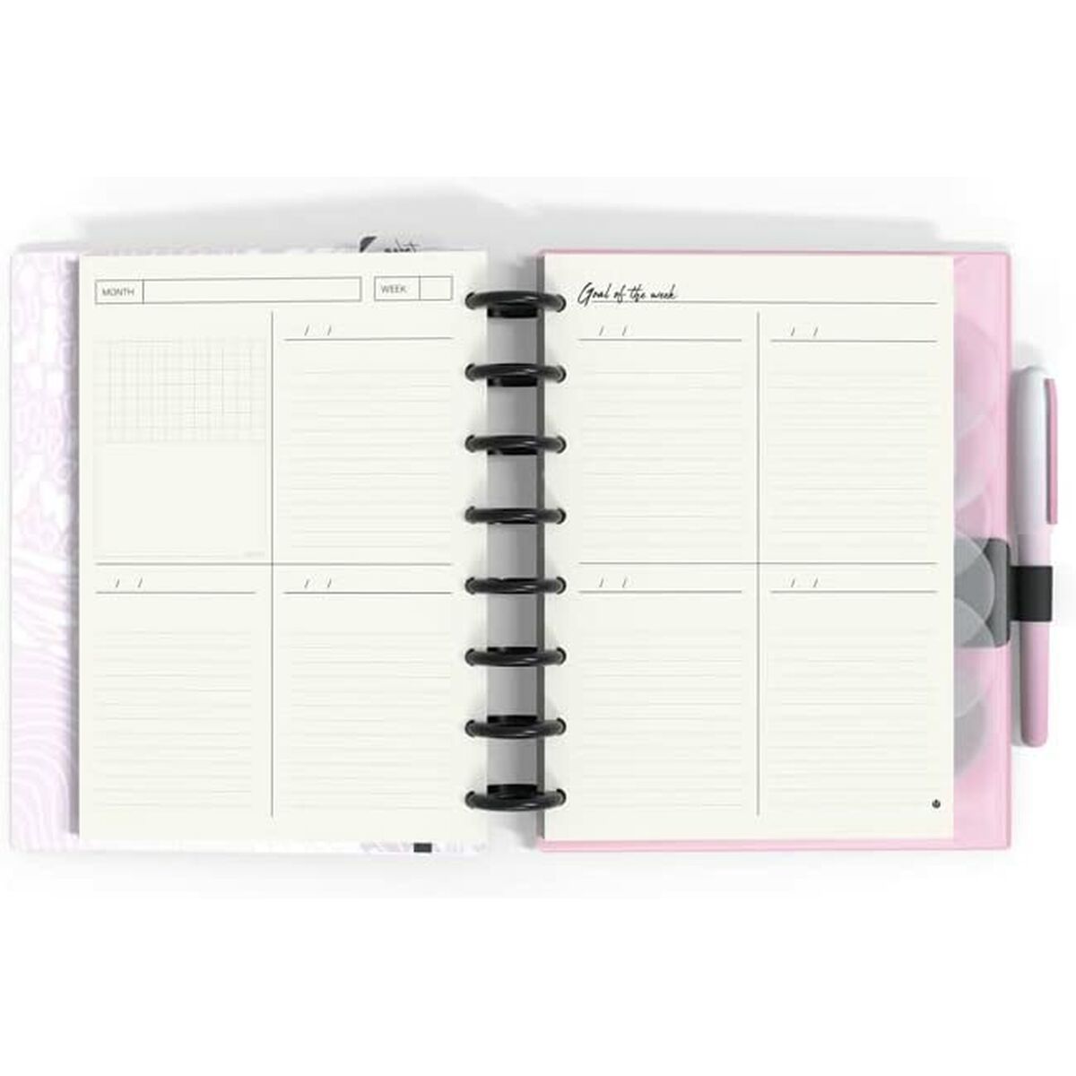 Tagesordnung Carchivo My Planner Ingeniox Rosa A5