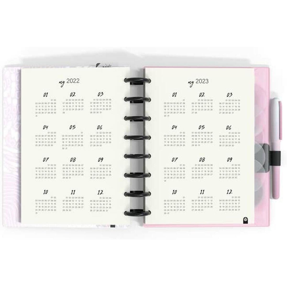 Tagesordnung Carchivo My Planner Ingeniox Rosa A5