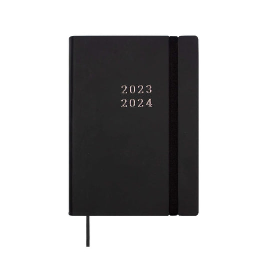 Diary Finocam Mara 2023-2024 Black 12 x 17 cm