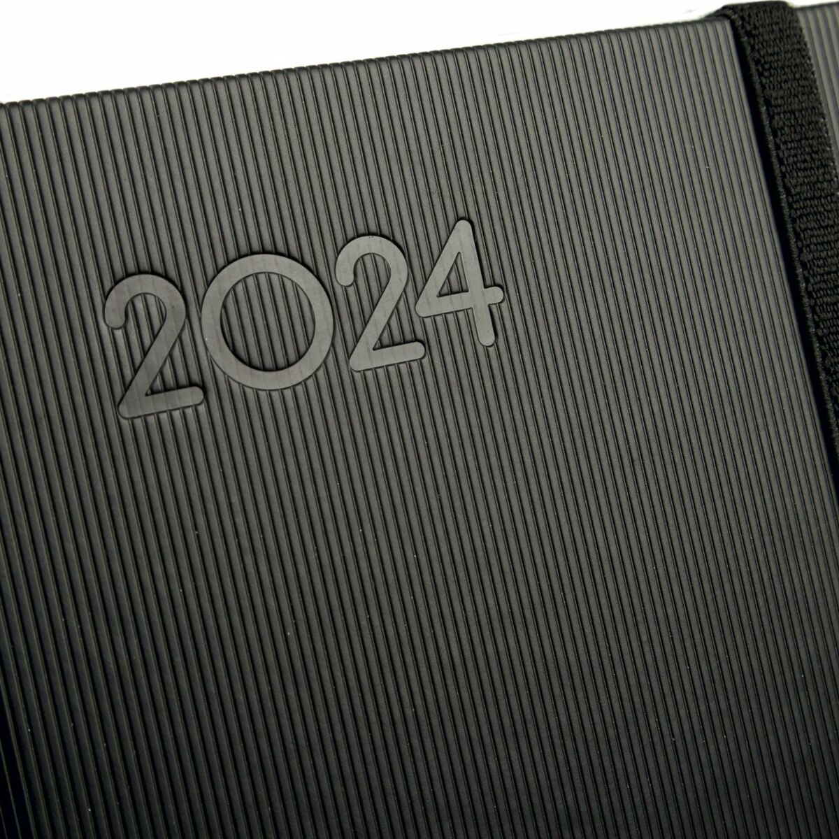 Tagesordnung Finocam Minimal Textura 2024 Schwarz 10,4 x 7,3 cm